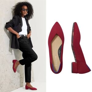 Rothy's Red High Point block Heels